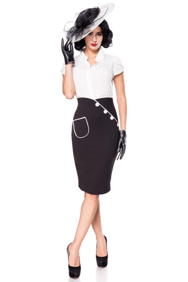 Jupe Crayon - noir - 4XL-Belsira – Image 2