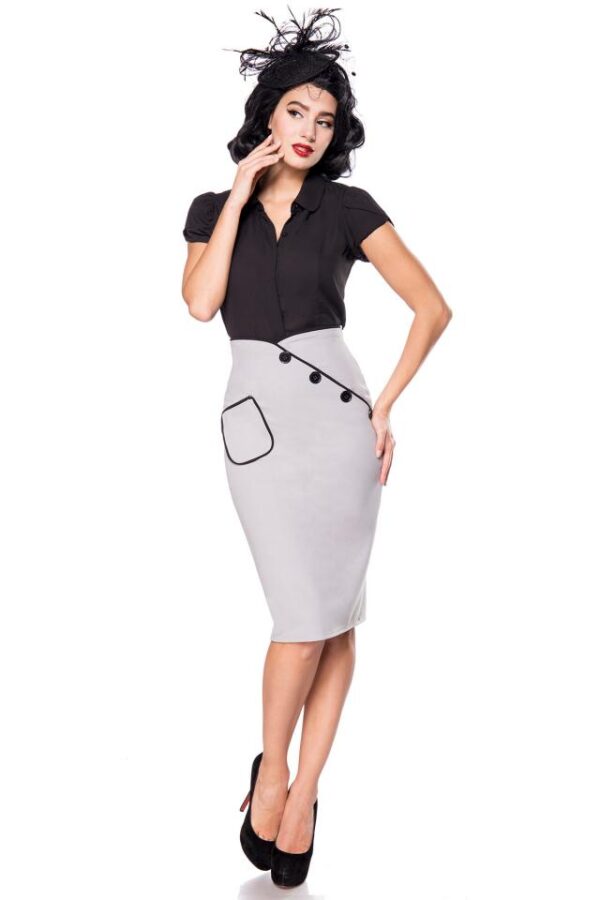 Jupe Crayon - gris - 2XL-Belsira – Image 2