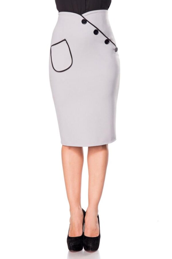 Jupe Crayon - gris - 2XL-Belsira – Image 3
