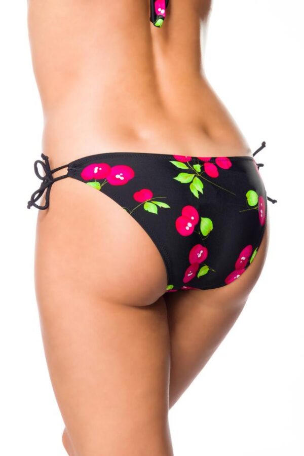 Jupe et culotte de bain vintage - noir/rose - M-Belsira – Image 4