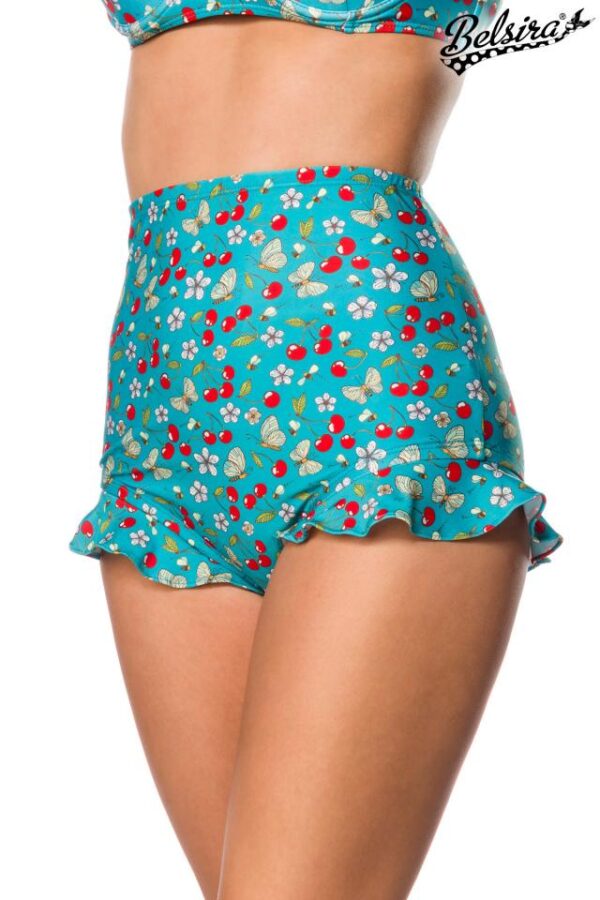 Culotte de bikini - vert/blanc - L-Belsira