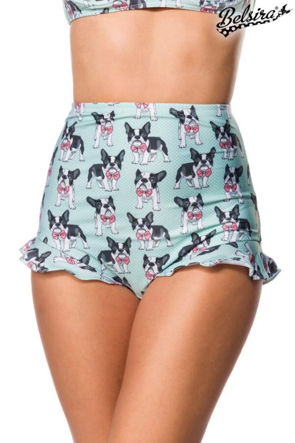 Culotte de bikini - bleu/blanc/noir - M-Belsira
