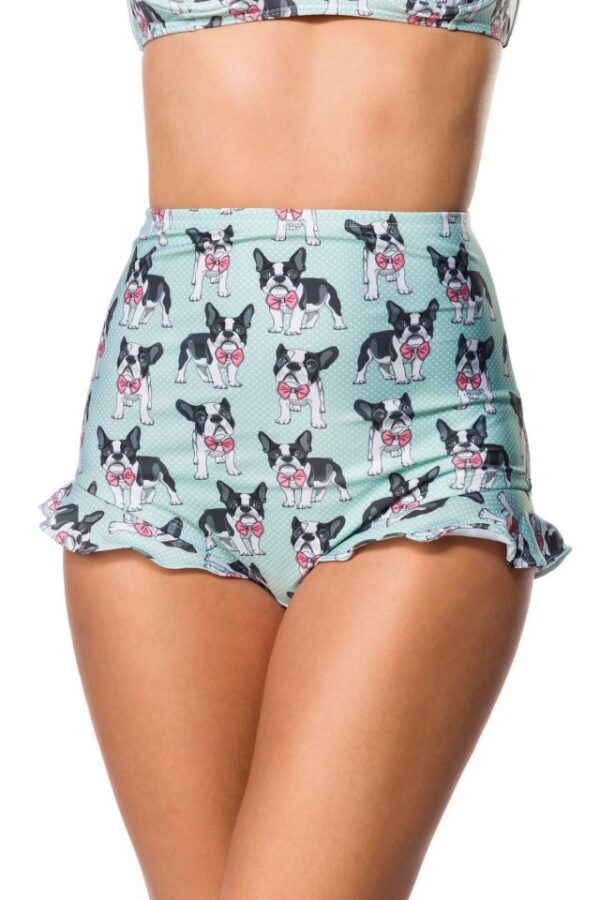 Culotte de bikini - bleu/blanc/noir - M-Belsira – Image 2