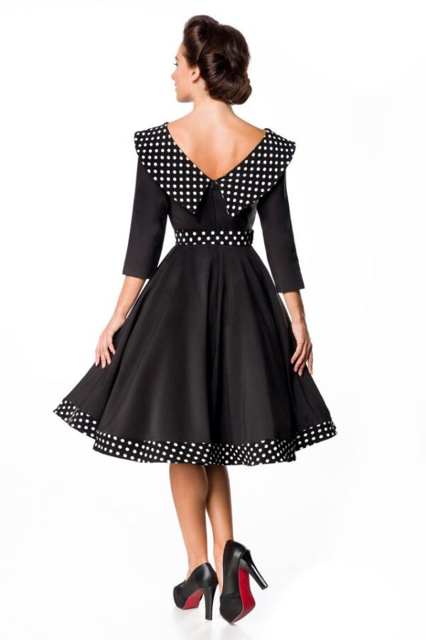 Robe trapèze vintage premium - noir/blanc - 3XL-Belsira – Image 3