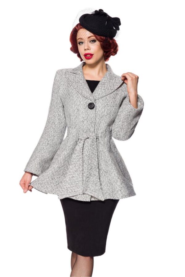 Belsira Premium Blazer avec Ceinture - noir/blanc - S-Belsira – Image 2