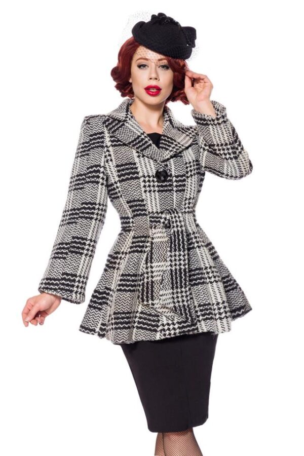 Belsira Premium Blazer avec Ceinture - noir/blanc - S-Belsira – Image 2