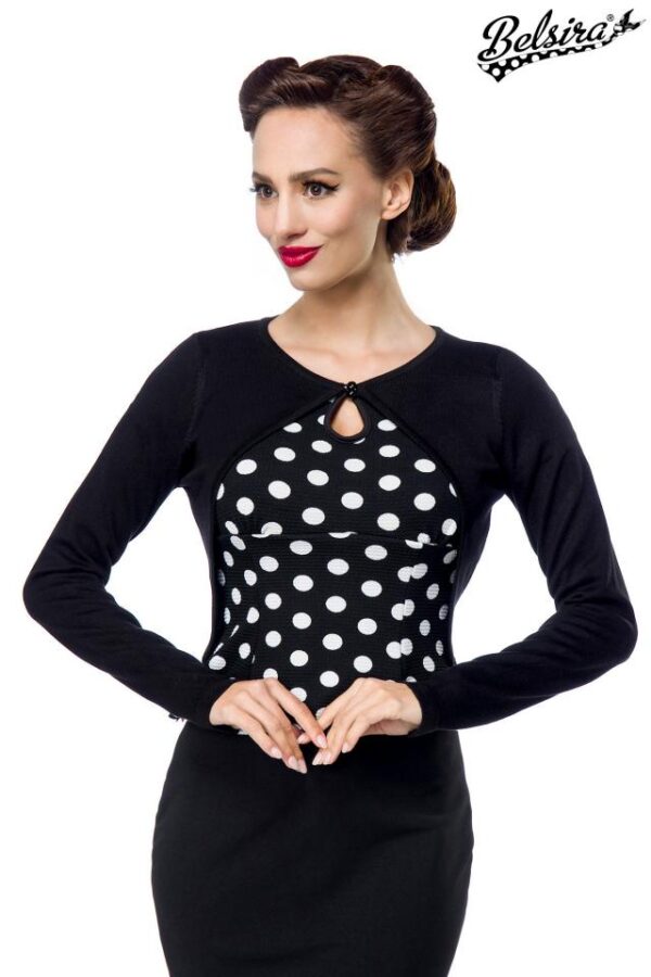 Cardigan vintage - noir - L-Belsira