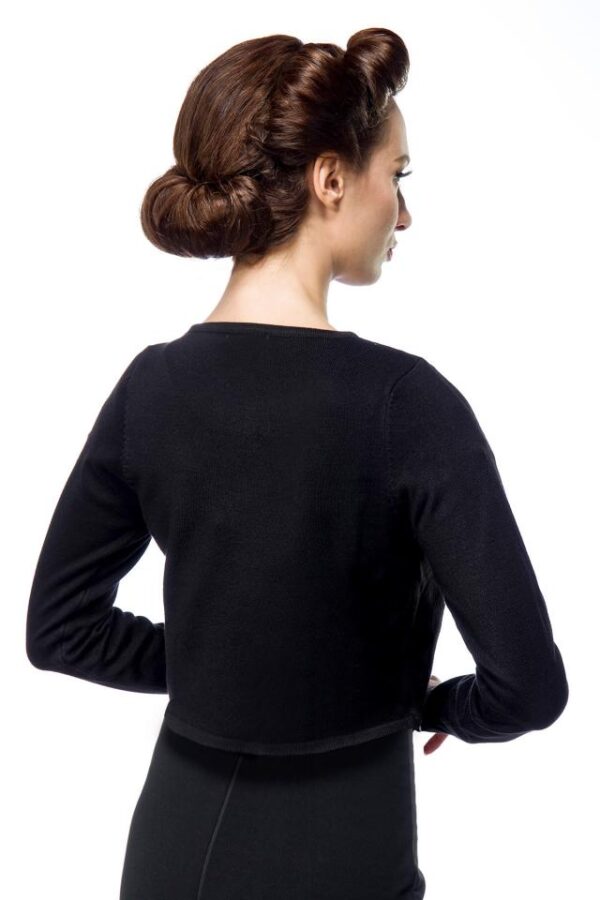 Cardigan vintage - noir - L-Belsira – Image 3