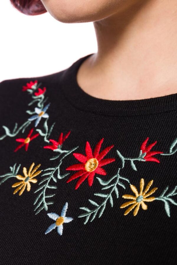 Pull avec Broderie - noir - 2XL- – Image 4