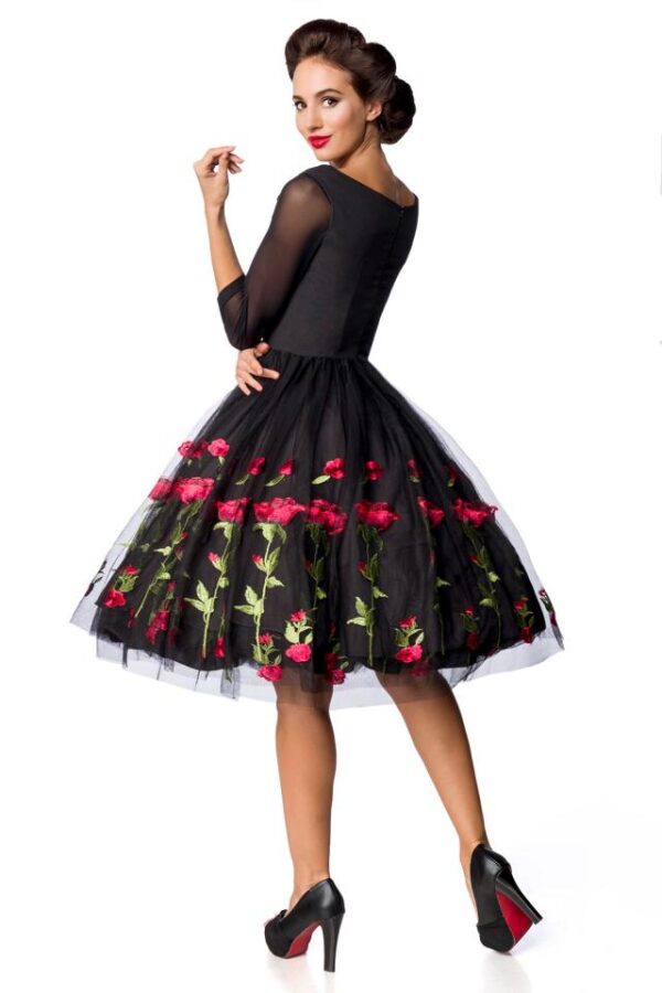 Robe trapèze vintage premium - noir - M-Belsira – Image 3