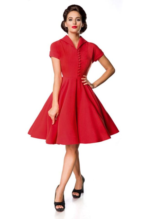 Robe Rétro Premium - rouge - 3XL-Belsira – Image 2