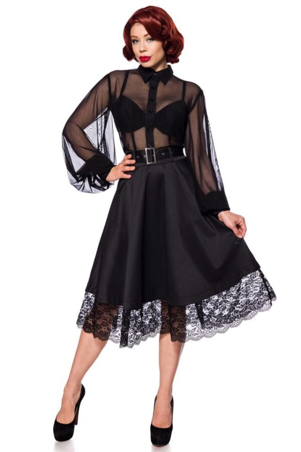 Jupe large Vintage - noir - 2XL-Belsira – Image 2