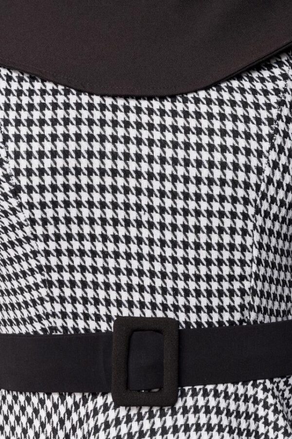 Robe Swing Vintage - blanc/noir - S-Belsira – Image 4