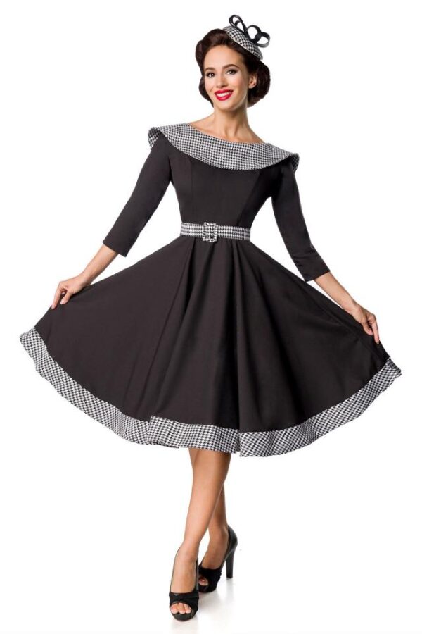 Robe Swing Vintage - noir/blanc - 3XL-Belsira – Image 2