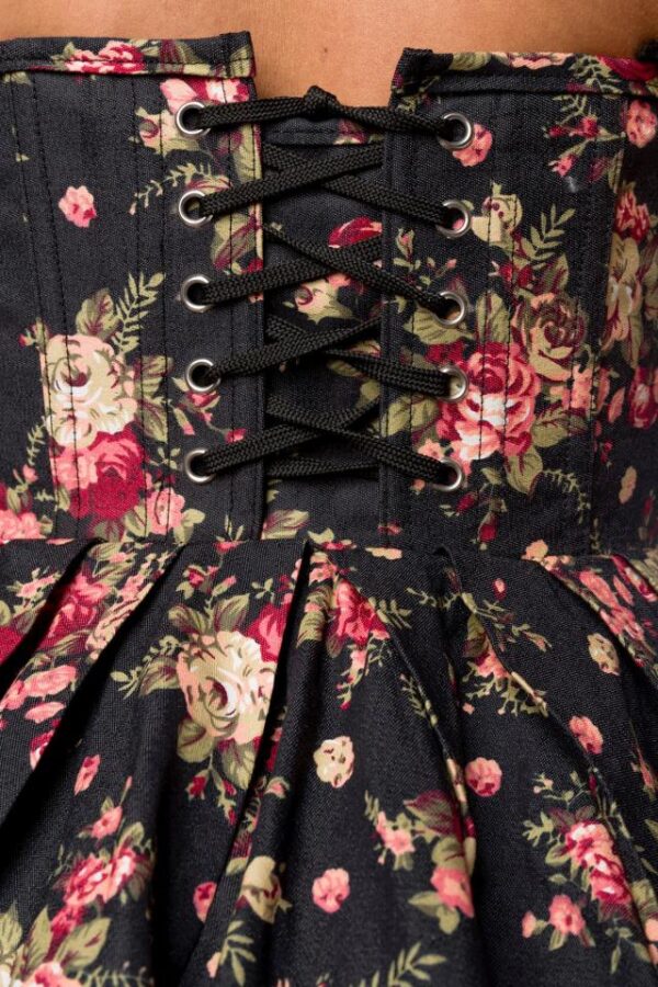 Robe Corsage Vintage - noir/rose/vert - 3XL-Belsira – Image 4