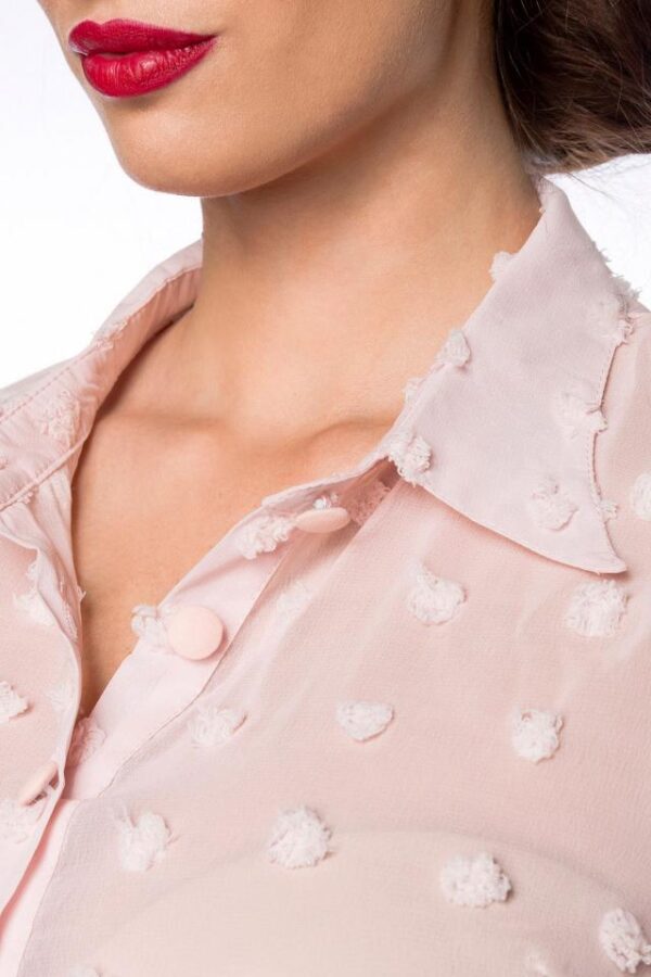 Chemise vintage - rose - S-Belsira – Image 4