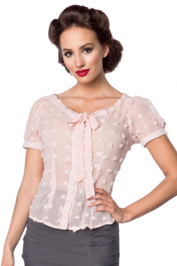 Chemise Vintage avec passant - rose - S-Belsira – Image 2