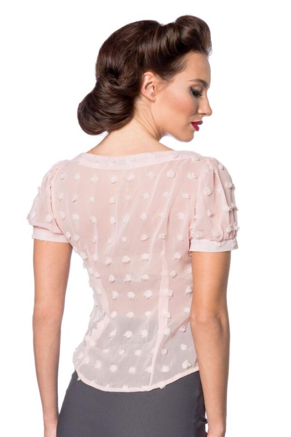 Chemise Vintage avec passant - rose - S-Belsira – Image 3