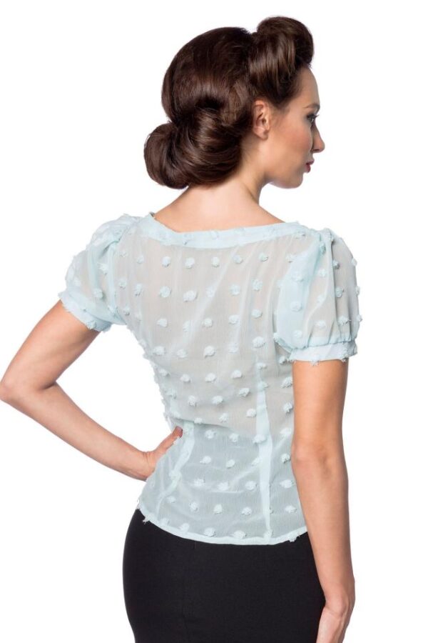 Chemise Vintage avec passant - bleu - S-Belsira – Image 3