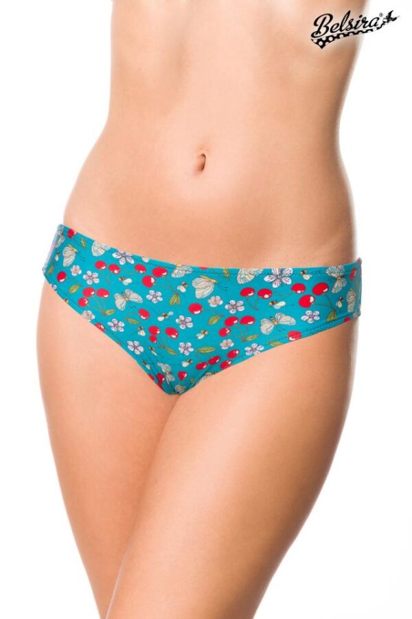 Slip de bain - vert/blanc - L-Belsira