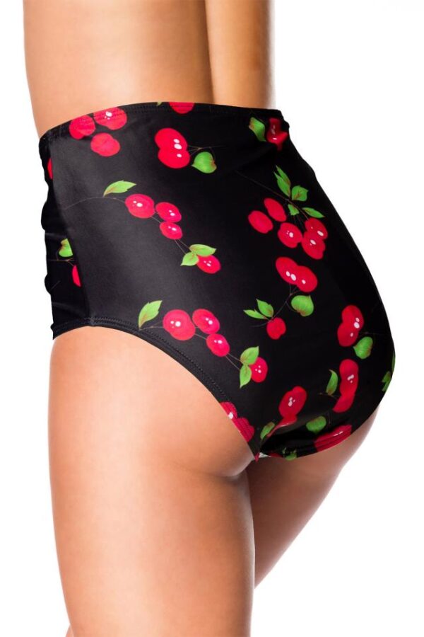 Culotte de bain taille haute - noir/rose - M-Belsira – Image 3