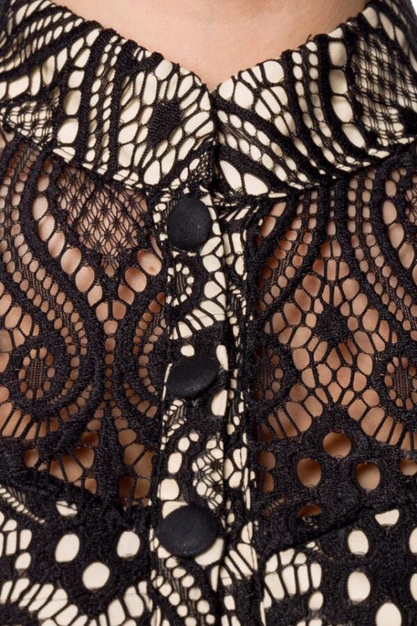 Robe en dentelle - noir/crème - 4XL-Belsira – Image 4