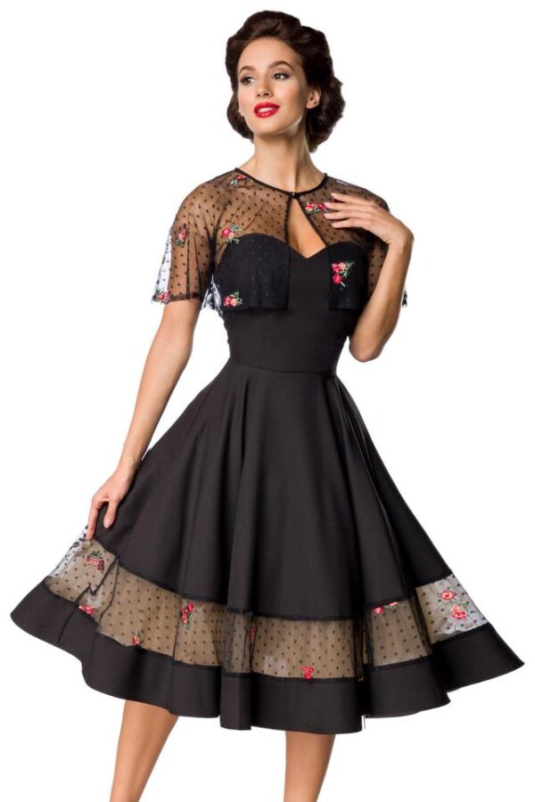 Robe Vintage avec Boléro - noir - S-Belsira – Image 2