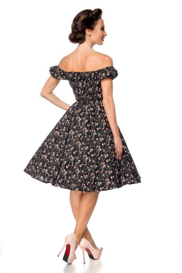 robe à épaules dénudées - noir/rose - 4XL-Belsira – Image 3