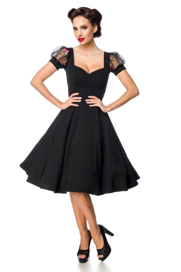 Robe à manches bouffantes - noir - 4XL-Belsira – Image 2