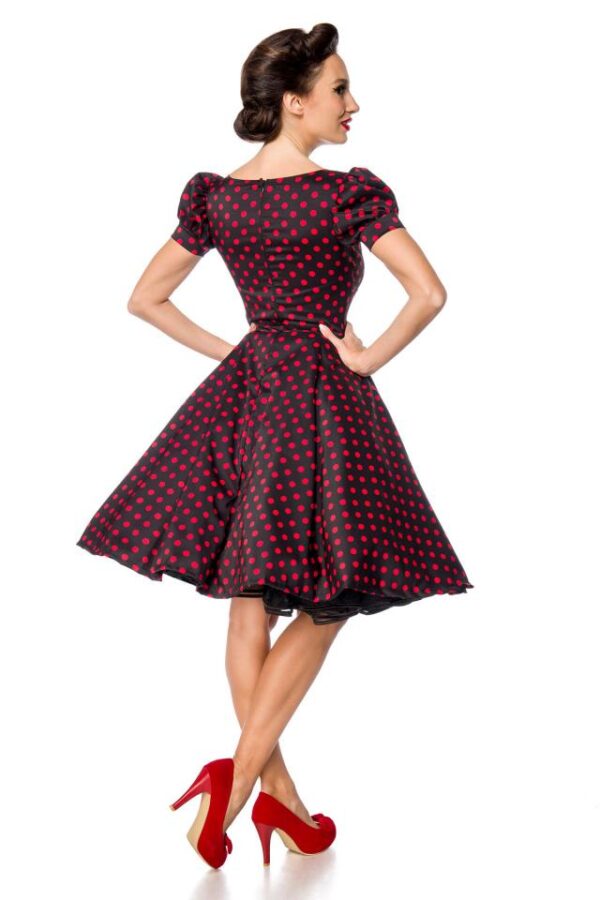 Robe à manches bouffantes - noir/rouge - 4XL-Belsira – Image 3