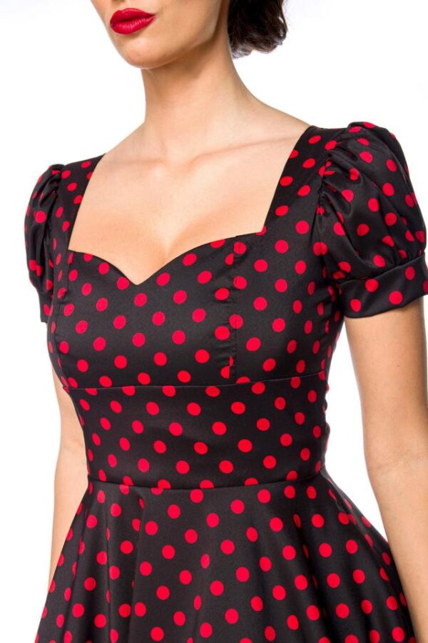 Robe à manches bouffantes - noir/rouge - 4XL-Belsira – Image 4