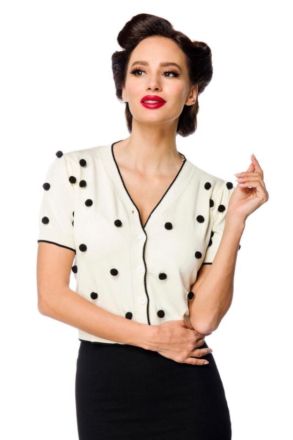 Cardigan - blanc - L-Belsira – Image 2