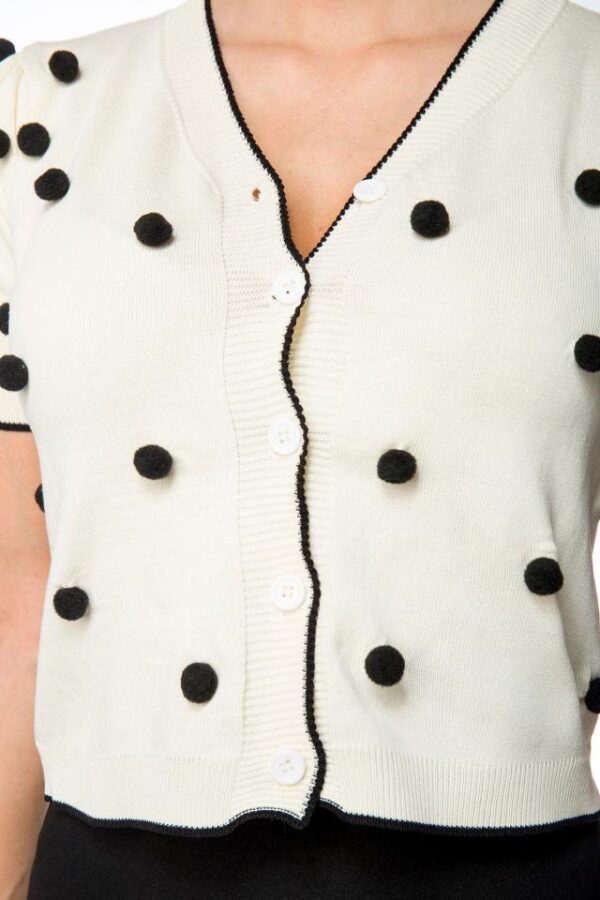 Cardigan - blanc - L-Belsira – Image 4