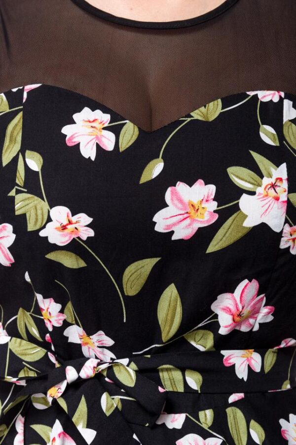 Robe - noir/rose - 4XL-Belsira – Image 4
