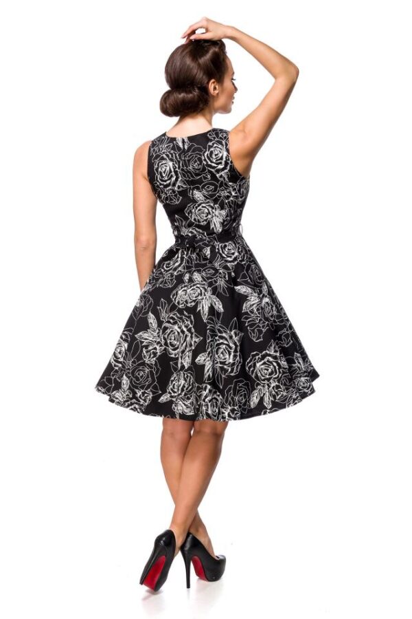 Robe à Fleurs - noir/blanc - 3XL-Belsira – Image 3
