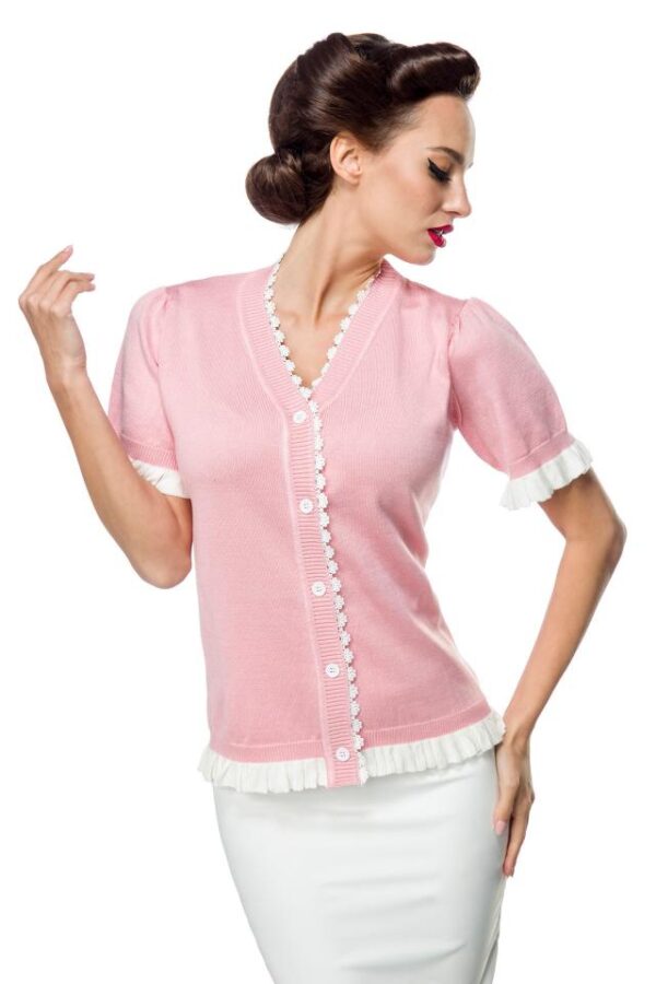 cardigan - rose - XL-Belsira – Image 2