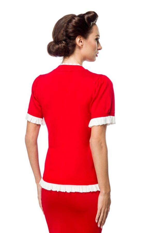 cardigan - rouge - XL-Belsira – Image 3