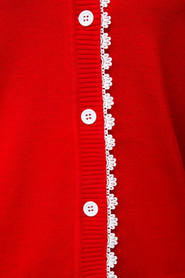 cardigan - rouge - XL-Belsira – Image 4