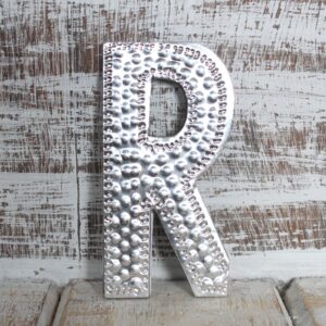 Lettres Sm Arty en aluminium - R- Vendu par 1