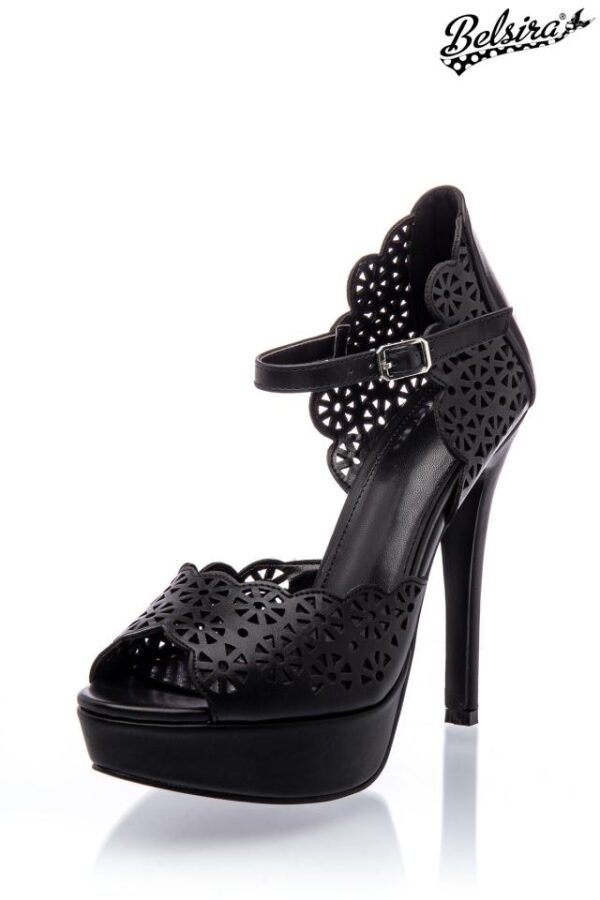 Chaussures à Bride à la Cheville - noir -38-Belsira