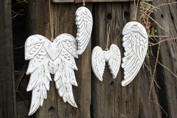 Aile d'ange double fabriquée à la main - 31 cm- Vendu par 1 – Image 4