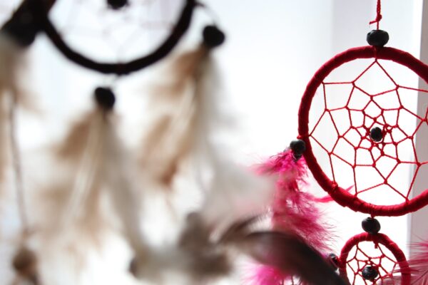 Bali Dreamcatcher - Petit Rond - Crème/Café/Choc- Vendu par 1 – Image 3