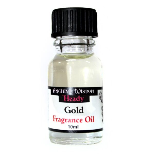 Huile parfumée dorée 10 ml- Vendu par 1