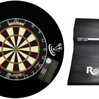 Steeldart set professionnel lame de disque 6 + 2 jeux de flèches + anneau de capture + tapis de fléchettes