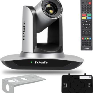 Caméra PTZ HDMI à suivi automatique FoMaKo AI Zoom optique 20x Caméra PTZ HDMI USB3.0 IP pour services religieux Éducation au culte, PoE 1080P60 FMK12UH Pro (20x) - FMK12UH Pro (20x)