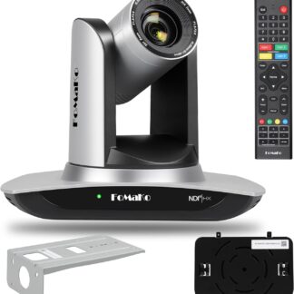 Caméra FoMaKo NDI AI Caméra PTZ HDMI à suivi automatique Zoom optique 20x Caméra IP USB3.0 HDMI PTZ pour services religieux Éducation au culte, PoE 1080P60 FMK20UH NDI - FMK20UH NDI