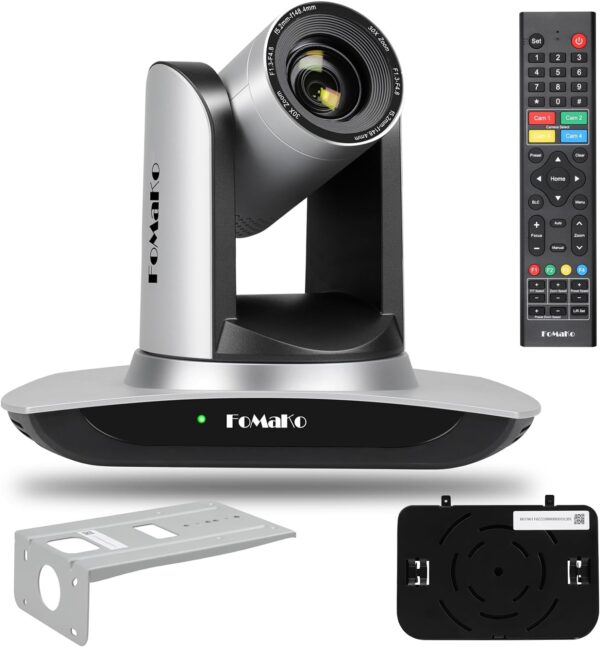 Caméra PTZ HDMI à suivi automatique FoMaKo AI Zoom optique 30x Caméra PTZ HDMI IP USB3.0 pour services religieux Éducation PoE 1080P60 FMK30UH - FMK30UH