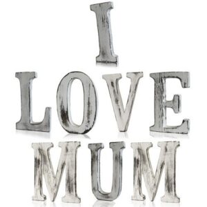 Lettres Shabby Chic - J'AIME MAMAN (8)- Vendu par 1