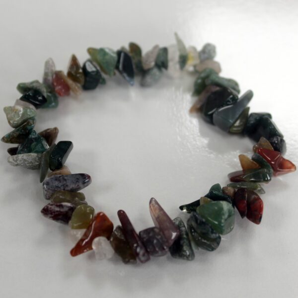 Bracelet Chipstone - Agate Mousse- Vendu par 1
