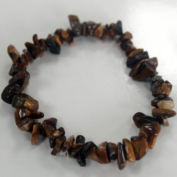 Bracelet Chipstone - Oeil de Tigre- Vendu par 1